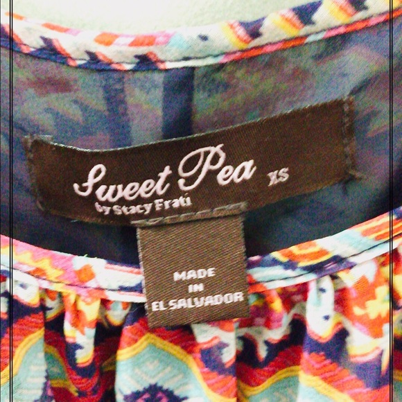 Womens Boho Lined Sleeveless Top Y2K XS - Picture 5 of 6